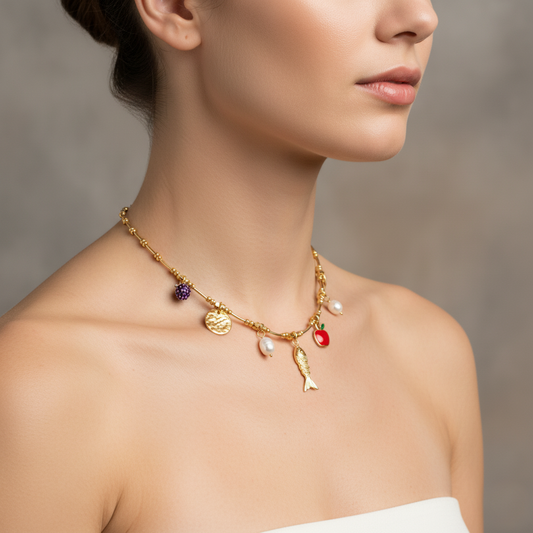 Collar FRUTICAS Y PEZ