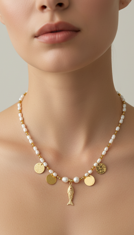 Choker PERLAS X DIJE PEZ