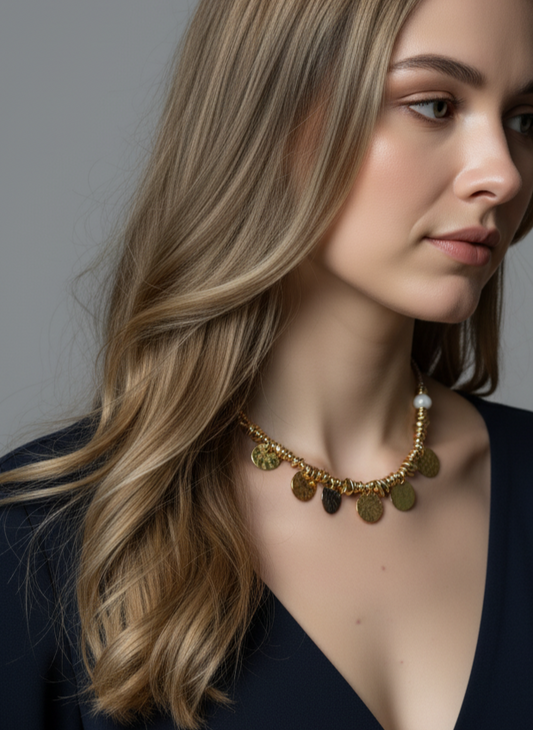 Choker MURANO X MONEDAS