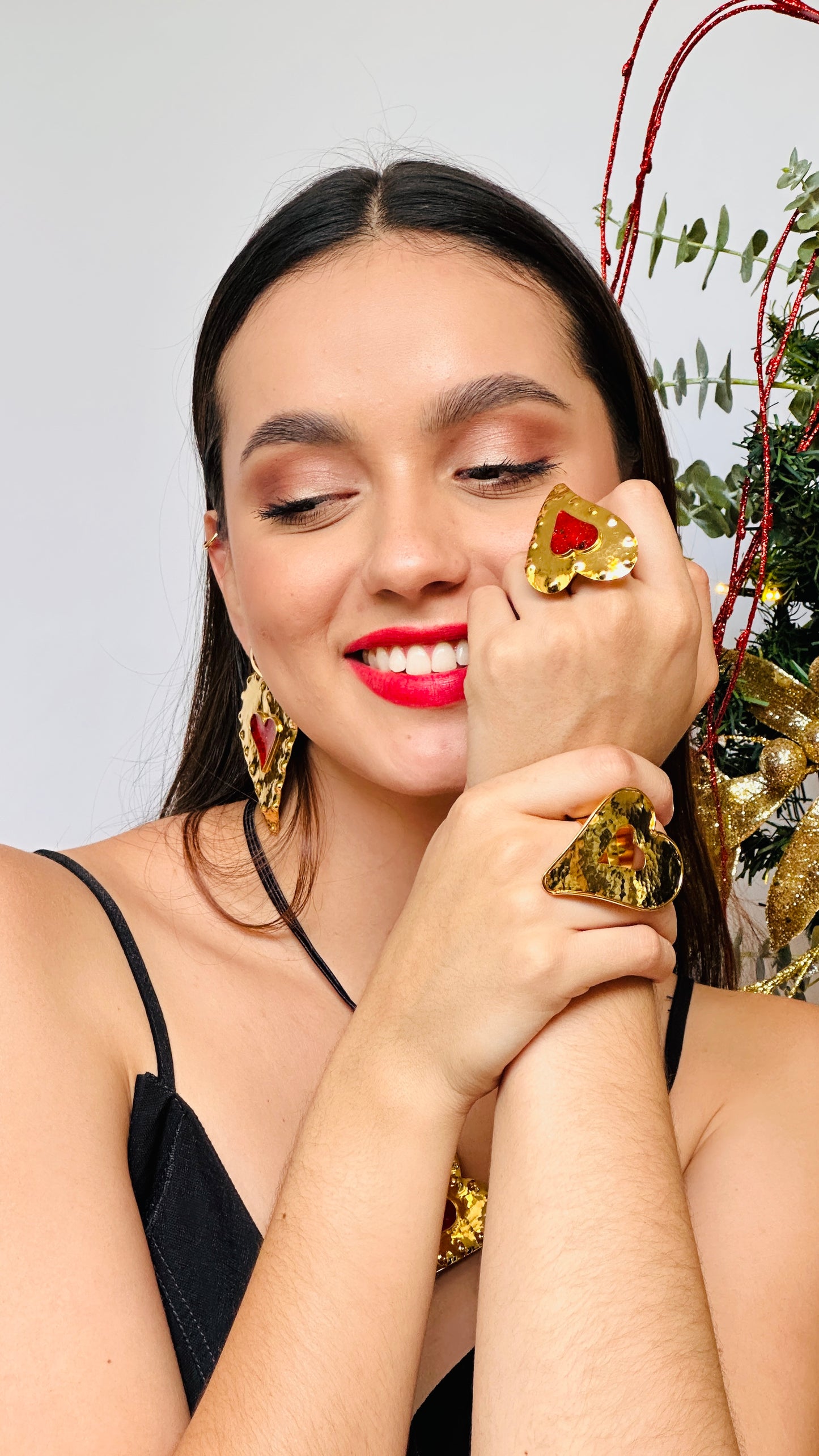 Anillo CORAZÓN DE MELÓN COLORES BRO