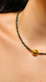 Choker MACABEO BOLÓN PQÑO BRONCE