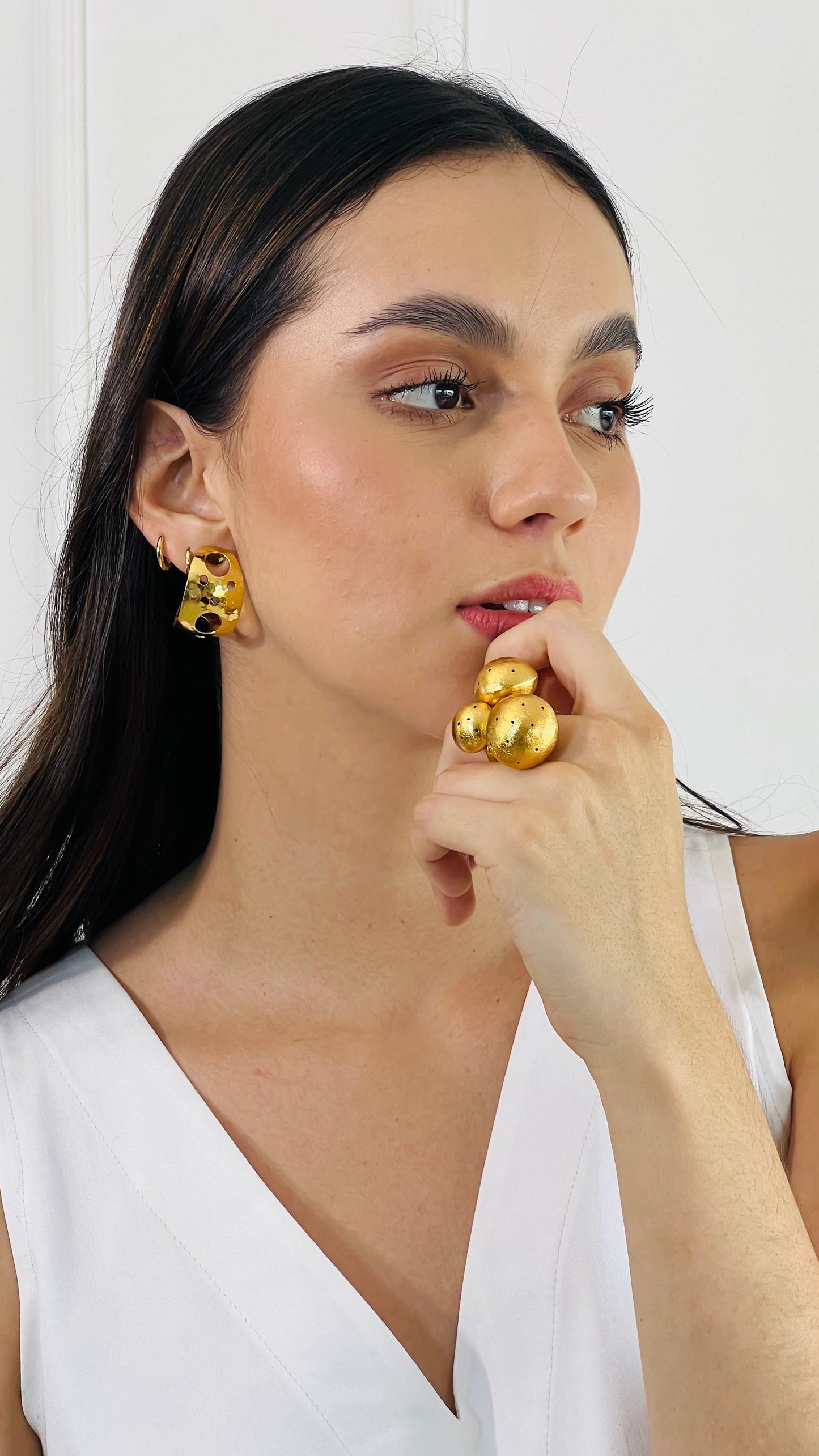 Candongas ENAMORADA GRDE BRONCE