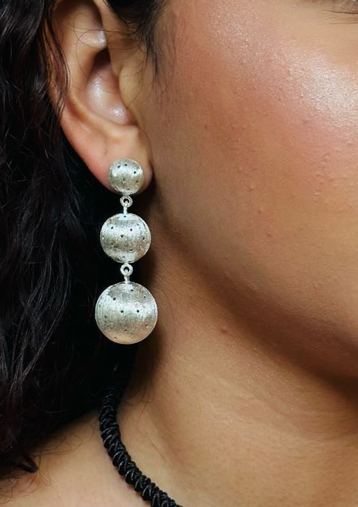 Aretes TRIO LIMONERO PLATA