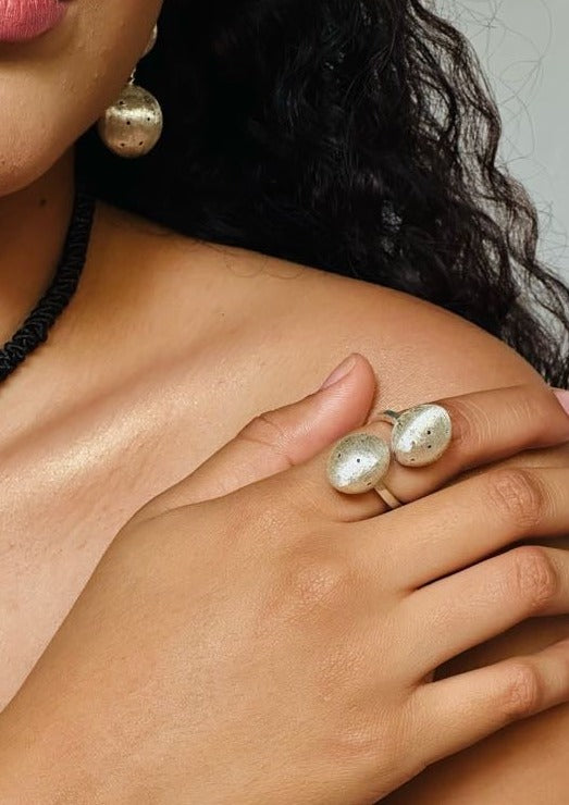 Anillo DOBLE LIMONERO PLATA