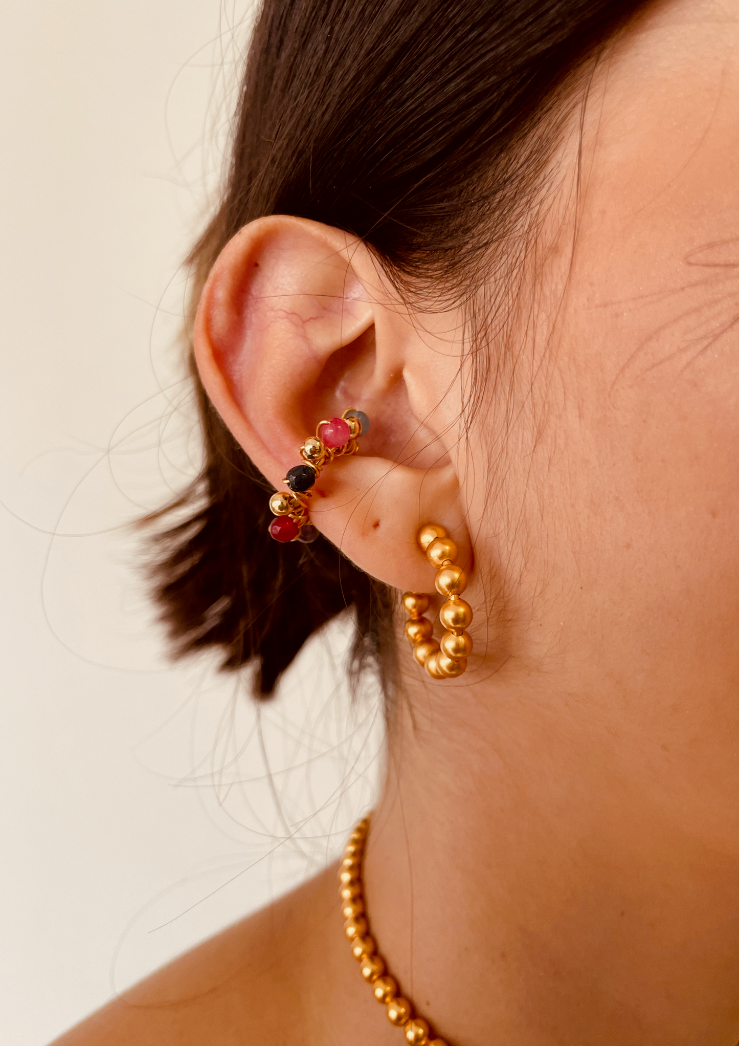 Earcuff LINEAL AGATA