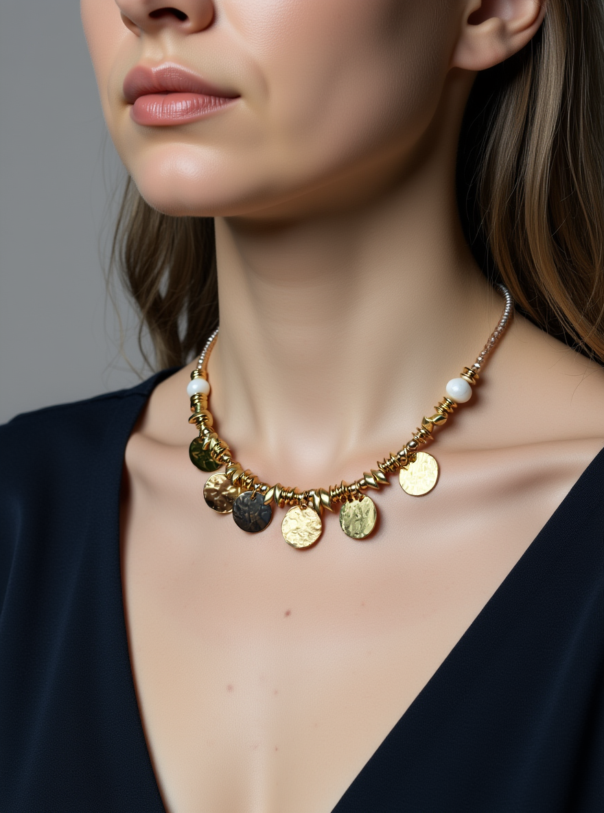 Choker MURANO X MONEDAS