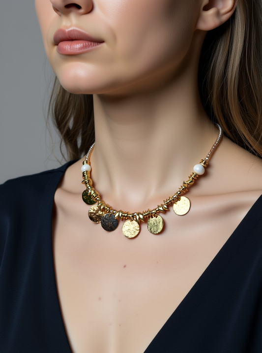 Choker MURANO X MONEDAS