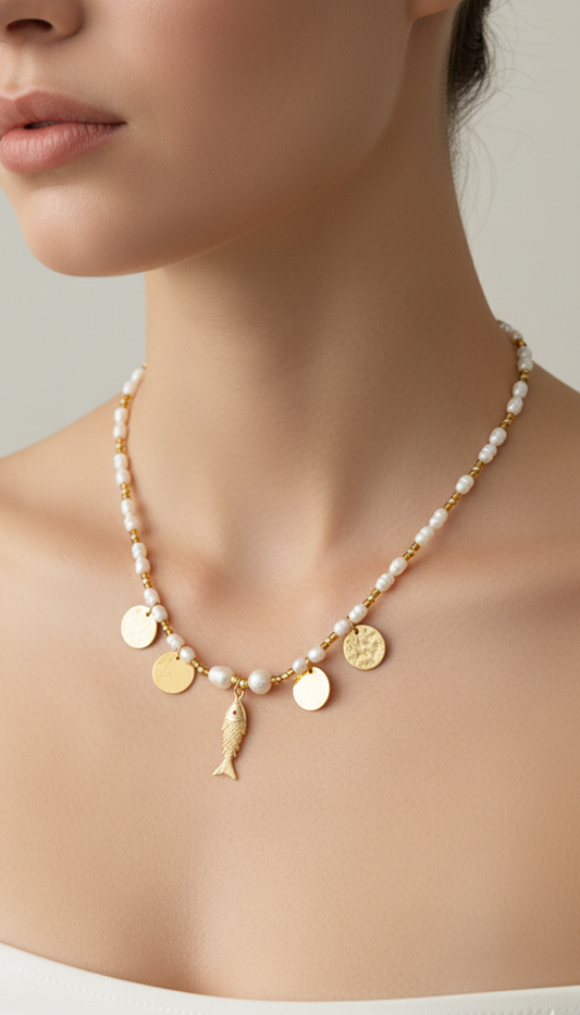 Choker PERLAS X DIJE PEZ