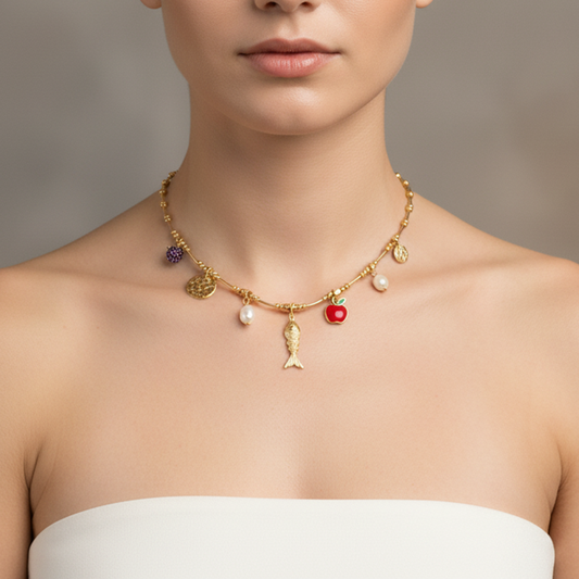 Collar FRUTICAS Y PEZ