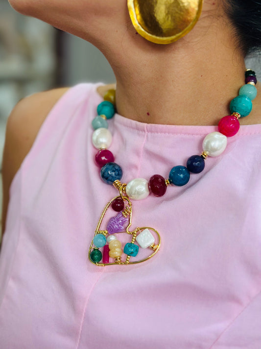 Collar CORAZÓN DE TRÓPICO