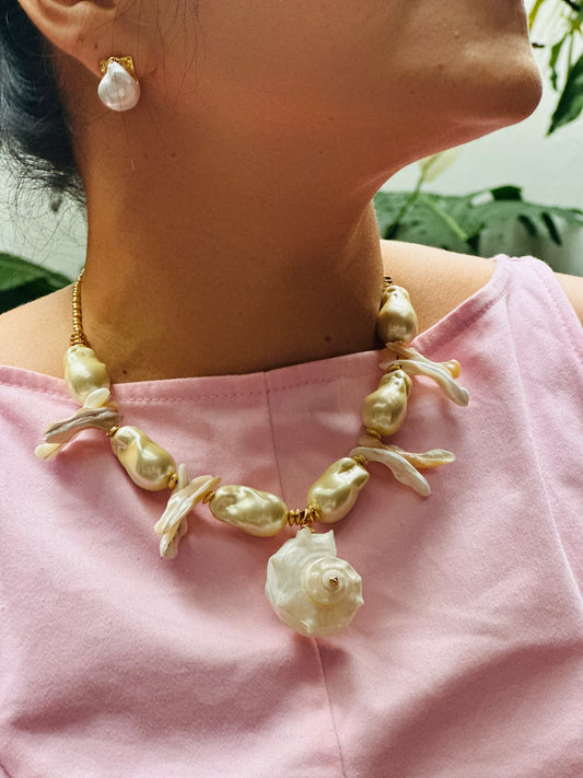 Collar CARACOLA PERLA